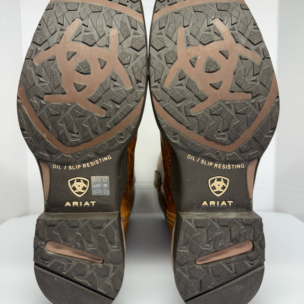 Ariat Women's Wide Square Toe Leather Western Boots - Style 10038379 - Size 9 B - Picture 6 of 12